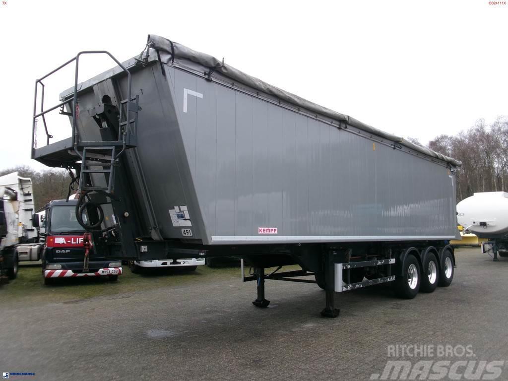 Kempf Tipper trailer alu 55.5 m3 + tarpaulin Tipptrailer