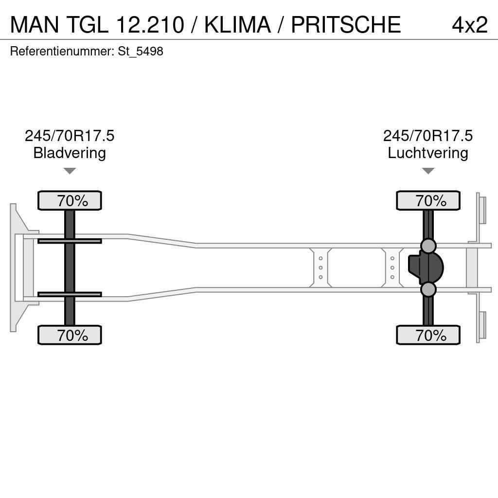 MAN TGL 12.210 / KLIMA / PRITSCHE Flakbilar