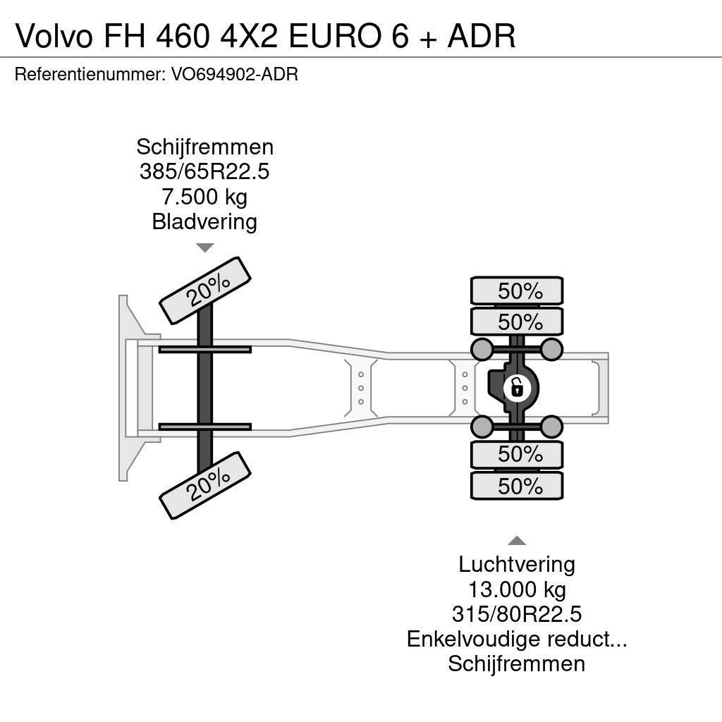 Volvo FH 460 4X2 EURO 6 + ADR Dragbilar
