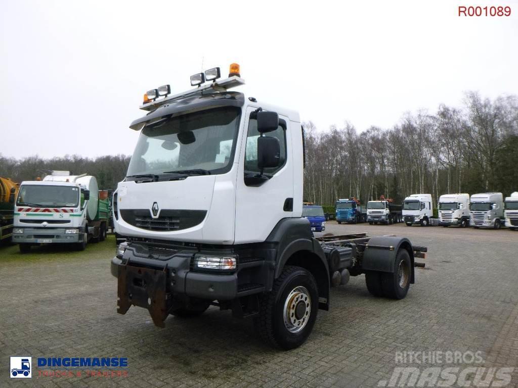 Renault Kerax 380 DXI 4x4 Euro 5 chassis + PTO Chassier