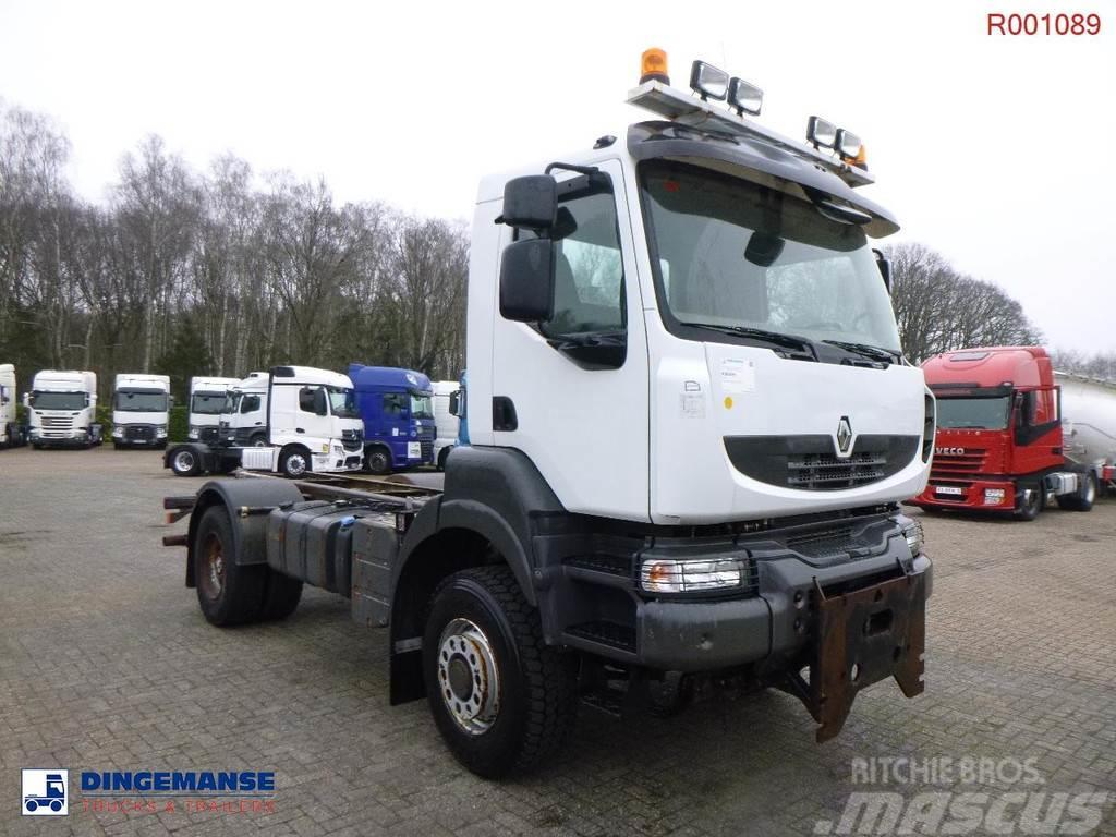 Renault Kerax 380 DXI 4x4 Euro 5 chassis + PTO Chassier