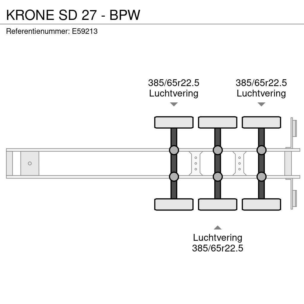 Krone SD 27 - BPW Skåptrailer