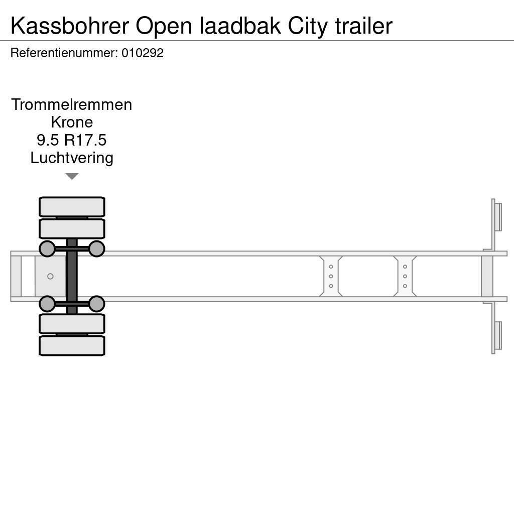 Kässbohrer Open laadbak City trailer Flaktrailer