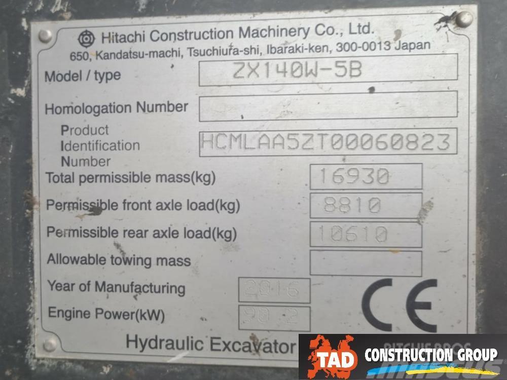 Hitachi ZX 140W-5B Hjulgrävare