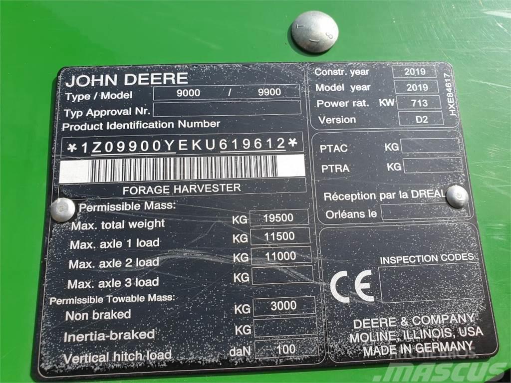 John Deere 9900 Fälthackar