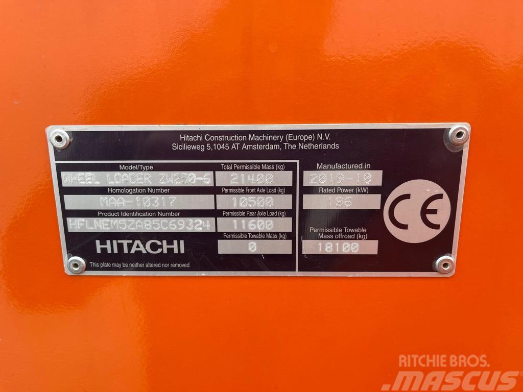 Hitachi ZW 250-6 Hjullastare