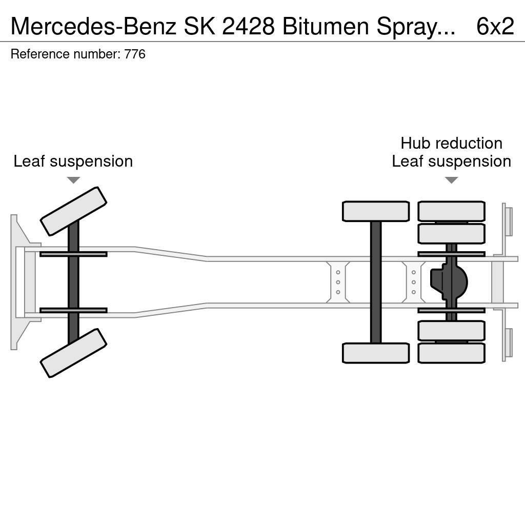 Mercedes-Benz SK 2428 Bitumen Sprayer 11.000L Good Condition Asfaltsspridare