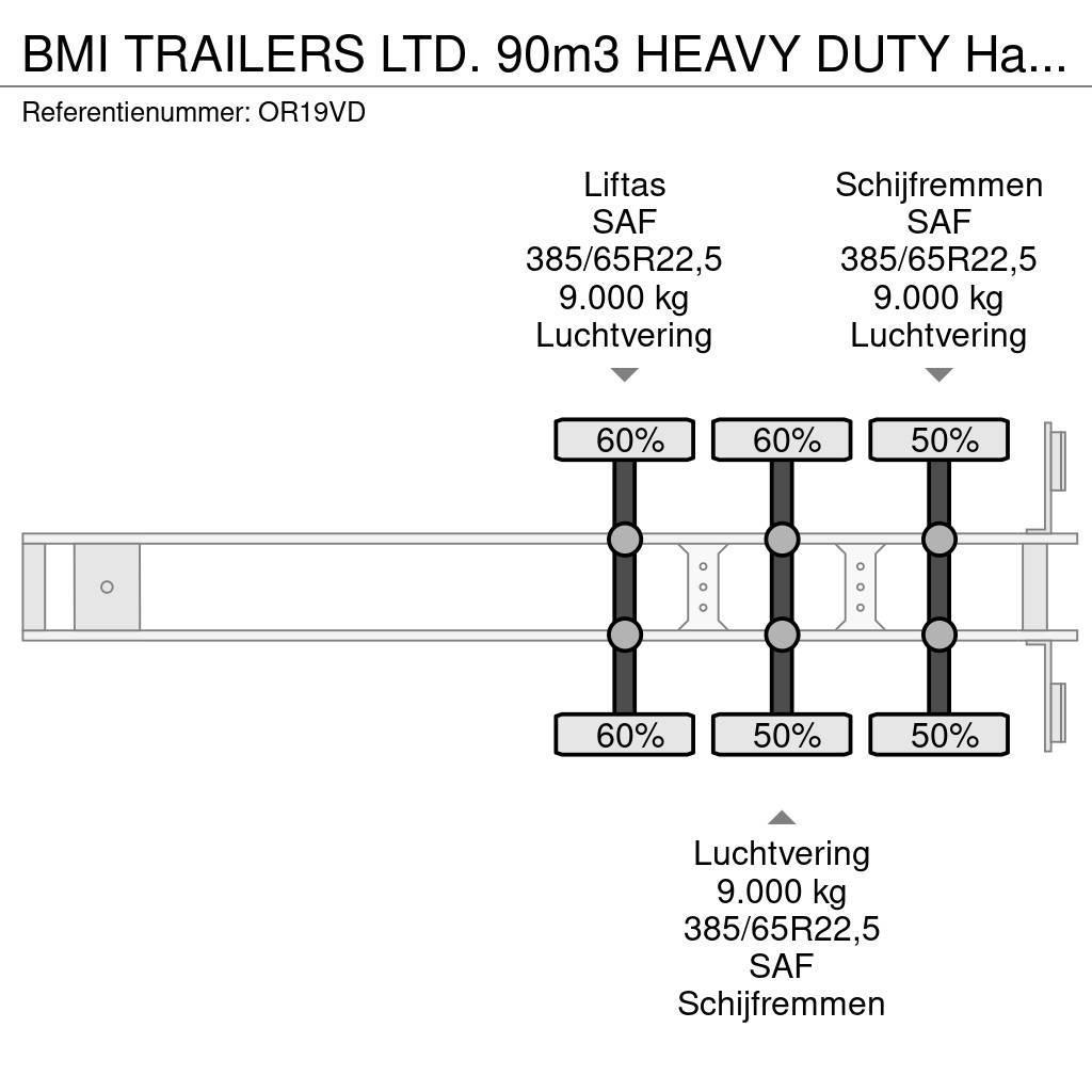  BMI TRAILERS LTD. 90m3 HEAVY DUTY Hardox Ferropush Walking floor semitrailers