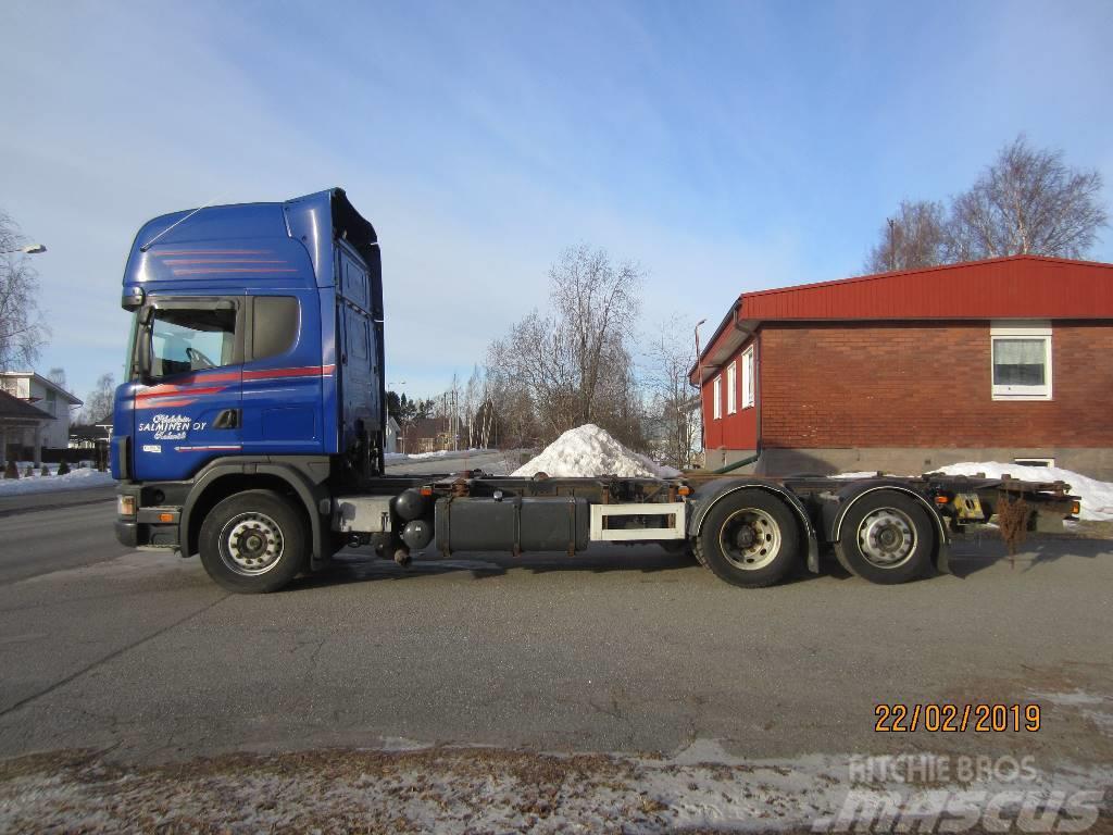 Scania R 124 LB 6X2 4700 Växelflak-/Containerbilar