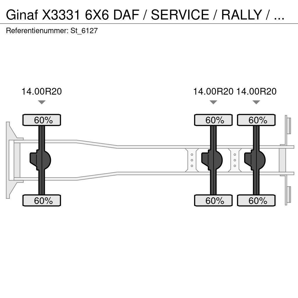 Ginaf X3331 6X6 DAF / SERVICE / RALLY / T5 / DAKAR Skåpbilar