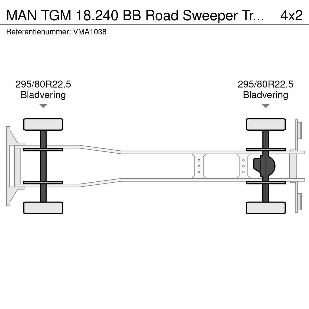 MAN TGM 18.240 BB Road Sweeper Truck (3 units) Sopmaskiner