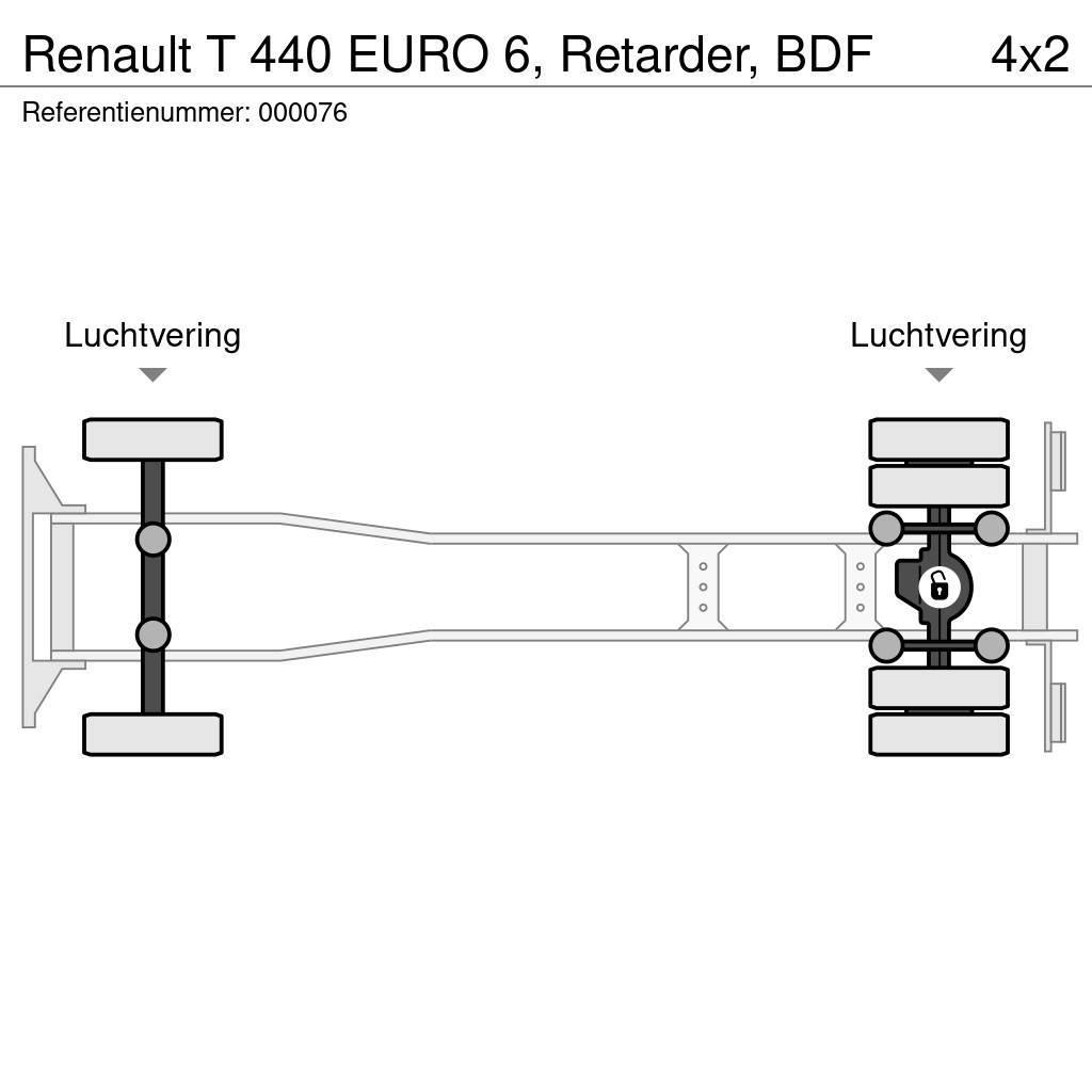 Renault T 440 EURO 6, Retarder, BDF Lastväxlare med kabellift
