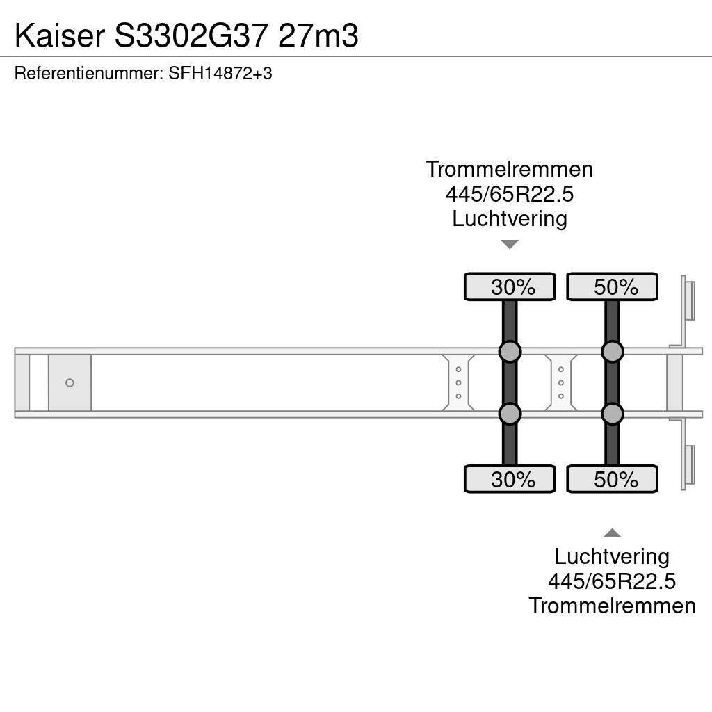Kaiser S3302G37 27m3 Tipptrailer