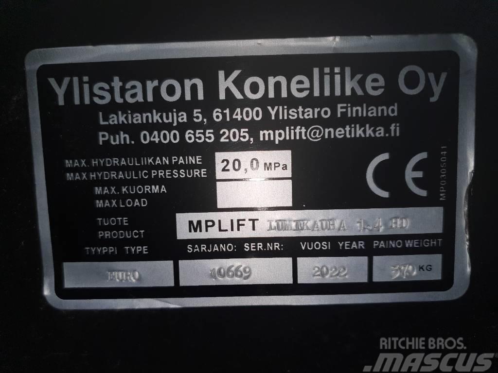 Mp-lift Lumikauha 1,4m3 / 2,4m EURO HD Lastarredskap