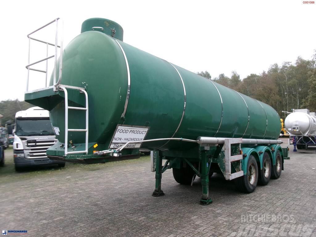  Melton Food tank inox 25 m3 / 1 comp Tanktrailer