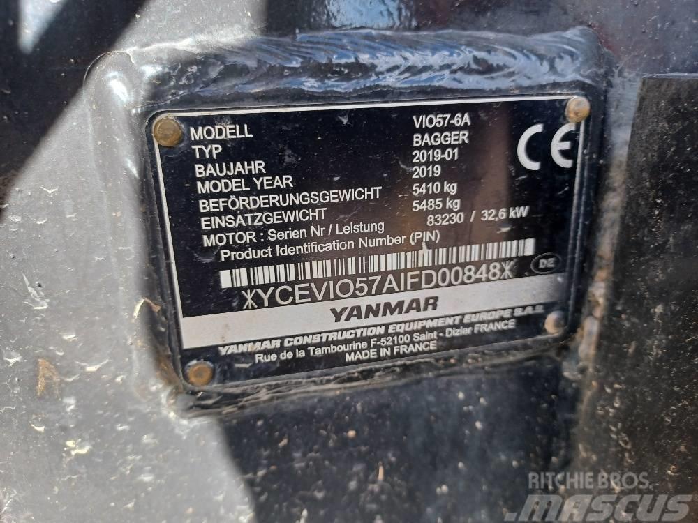 Yanmar VIO57-6A Minigrävare < 7t