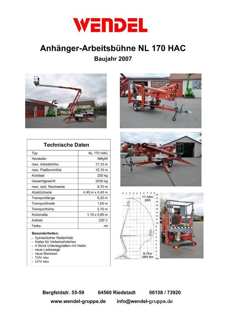 Niftylift NL 170 HAC Skylift