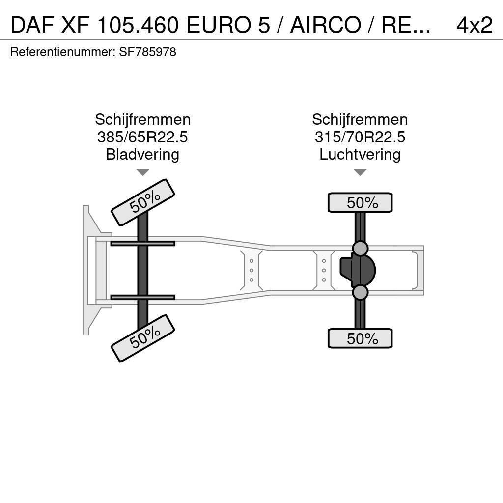 DAF XF 105.460 EURO 5 / AIRCO / RETARDER Dragbilar