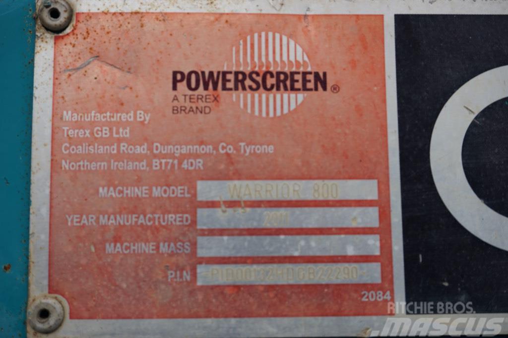 PowerScreen Warrior 800 Mobila sorteringsverk