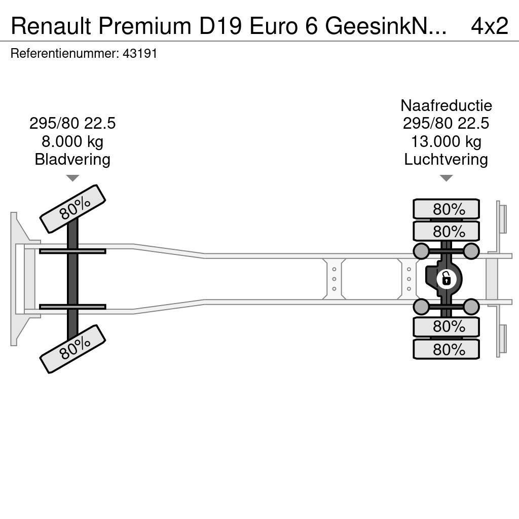 Renault Premium D19 Euro 6 GeesinkNorba MF 300, 16m³ Sopbilar