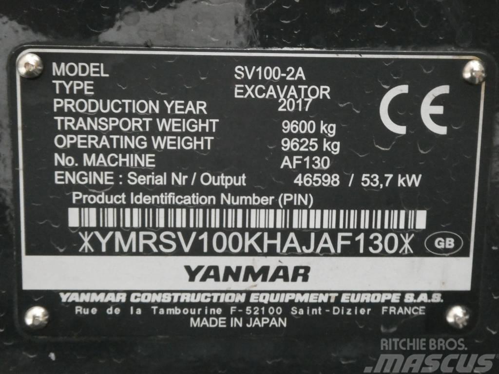 Yanmar SV 100-2A Midigrävmaskiner 7t - 12t