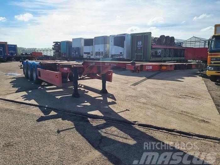  Dennisson 3 AXLE CONTAINER CHASSIS 40 FT 2X20 FT 3 Containertrailer