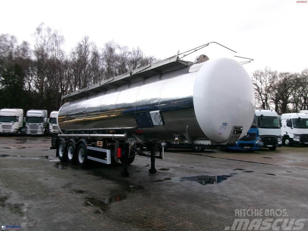 Indox Chemical tank inox L4BH 33.5 m3 / 1 comp Tanktrailer