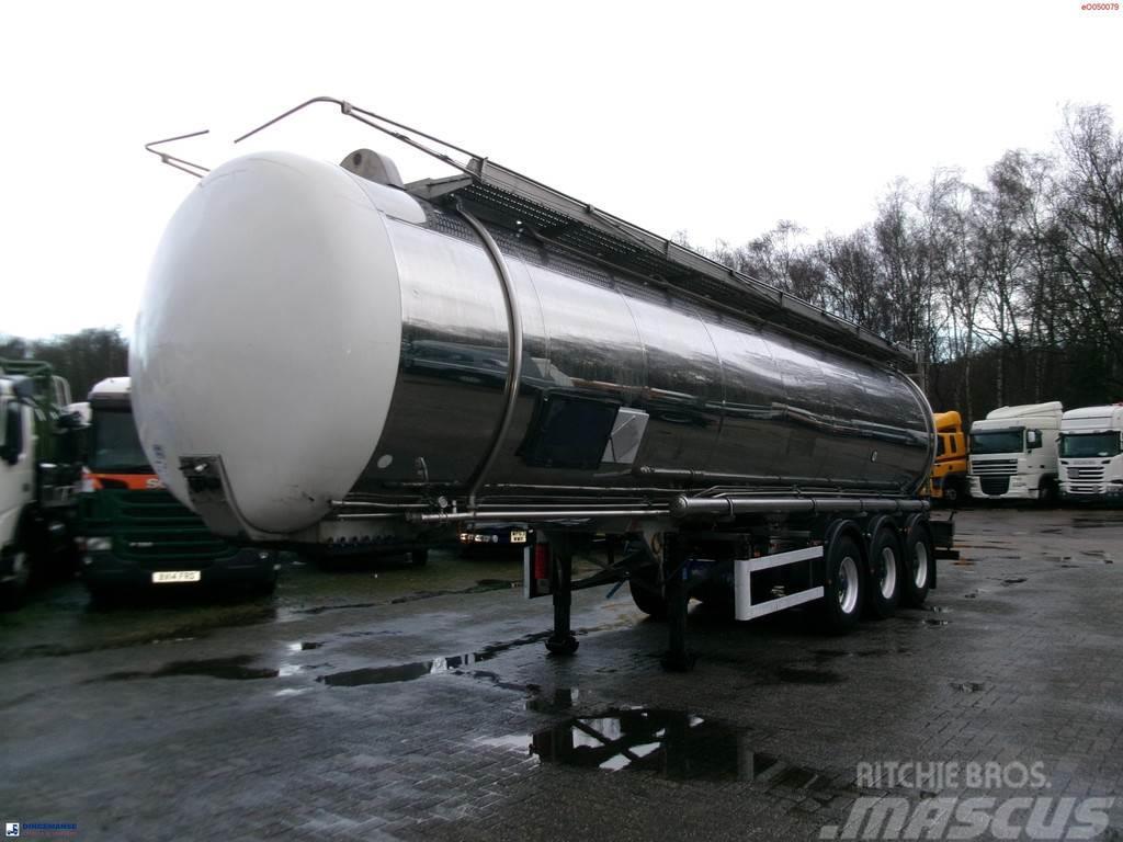 Indox Chemical tank inox L4BH 33.5 m3 / 1 comp Tanktrailer