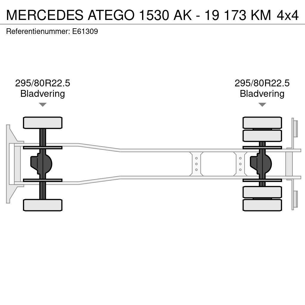 Mercedes-Benz ATEGO 1530 AK - 19 173 KM Växelflak-/Containerbilar