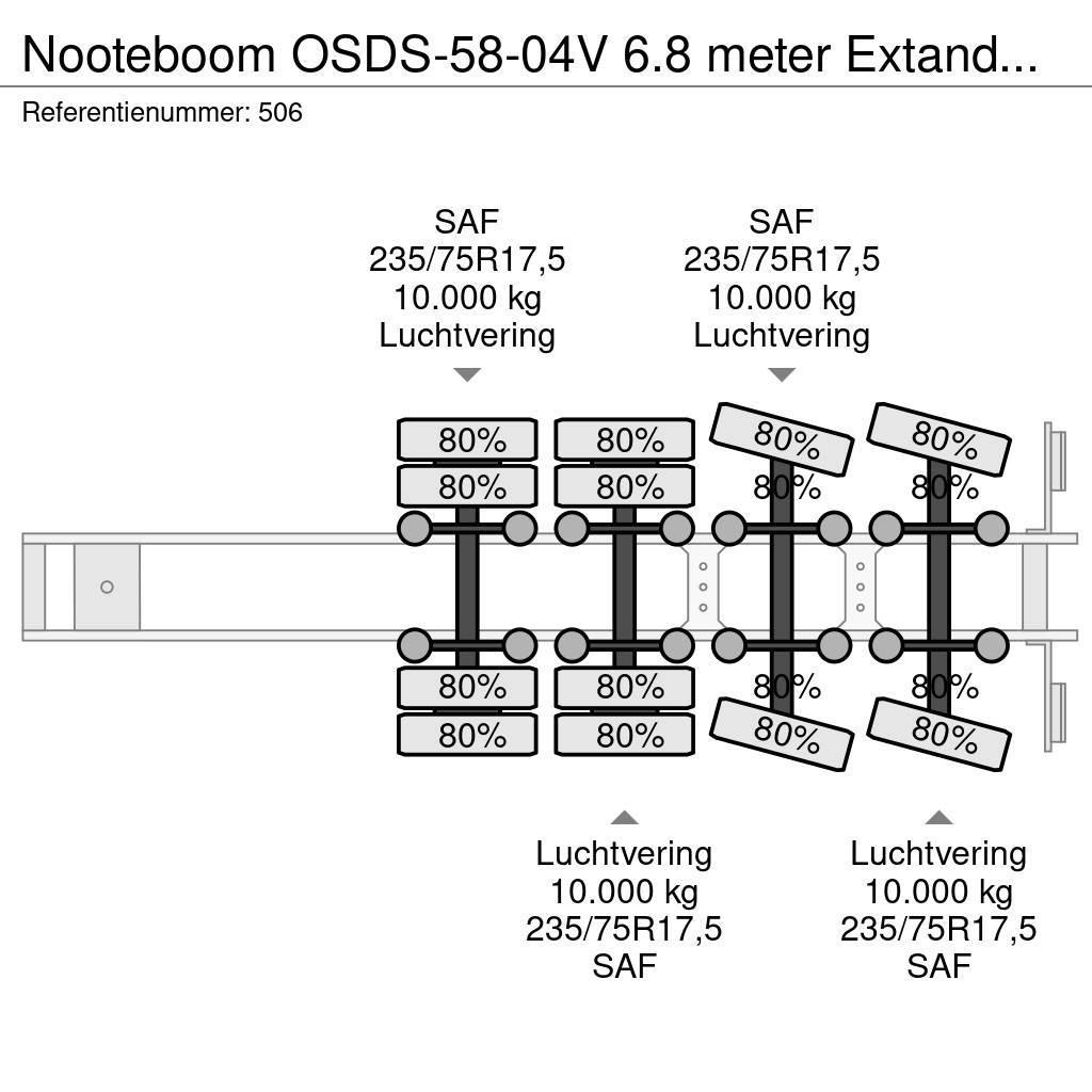 Nooteboom OSDS-58-04V 6.8 meter Extandable! Låg lastande semi trailer