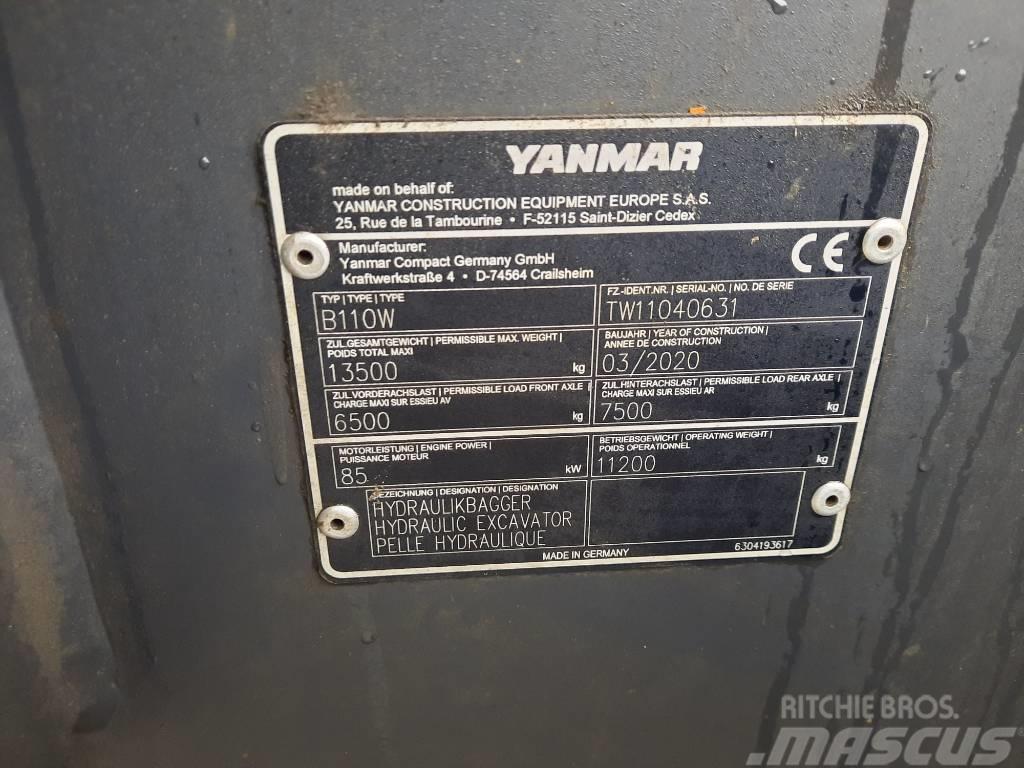 Yanmar B 110 W Hjulgrävare