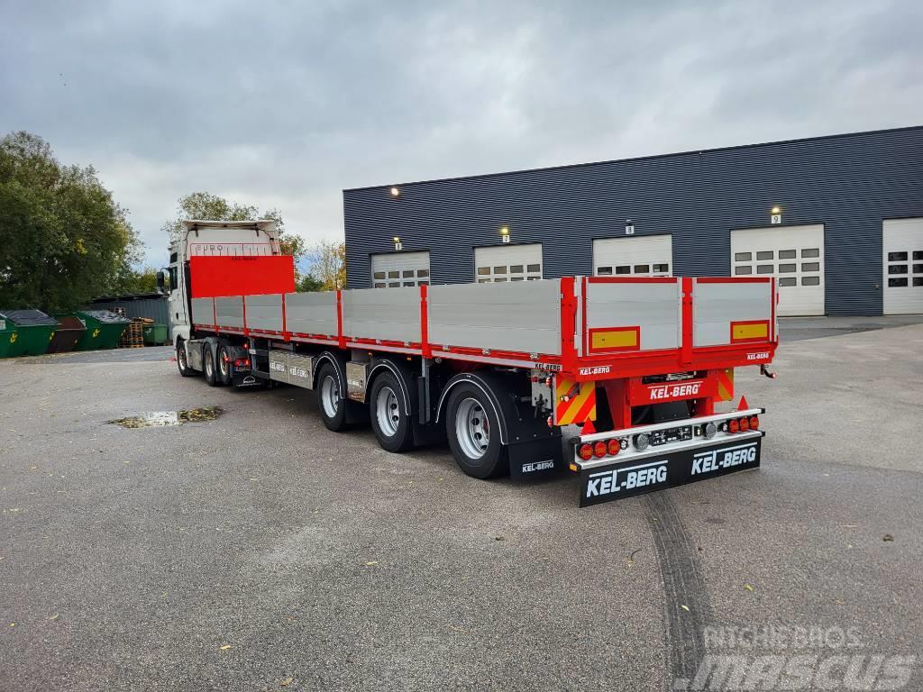 Kel-Berg D530V Åpen trailer Delbelastning 27 tonn Flaktrailer