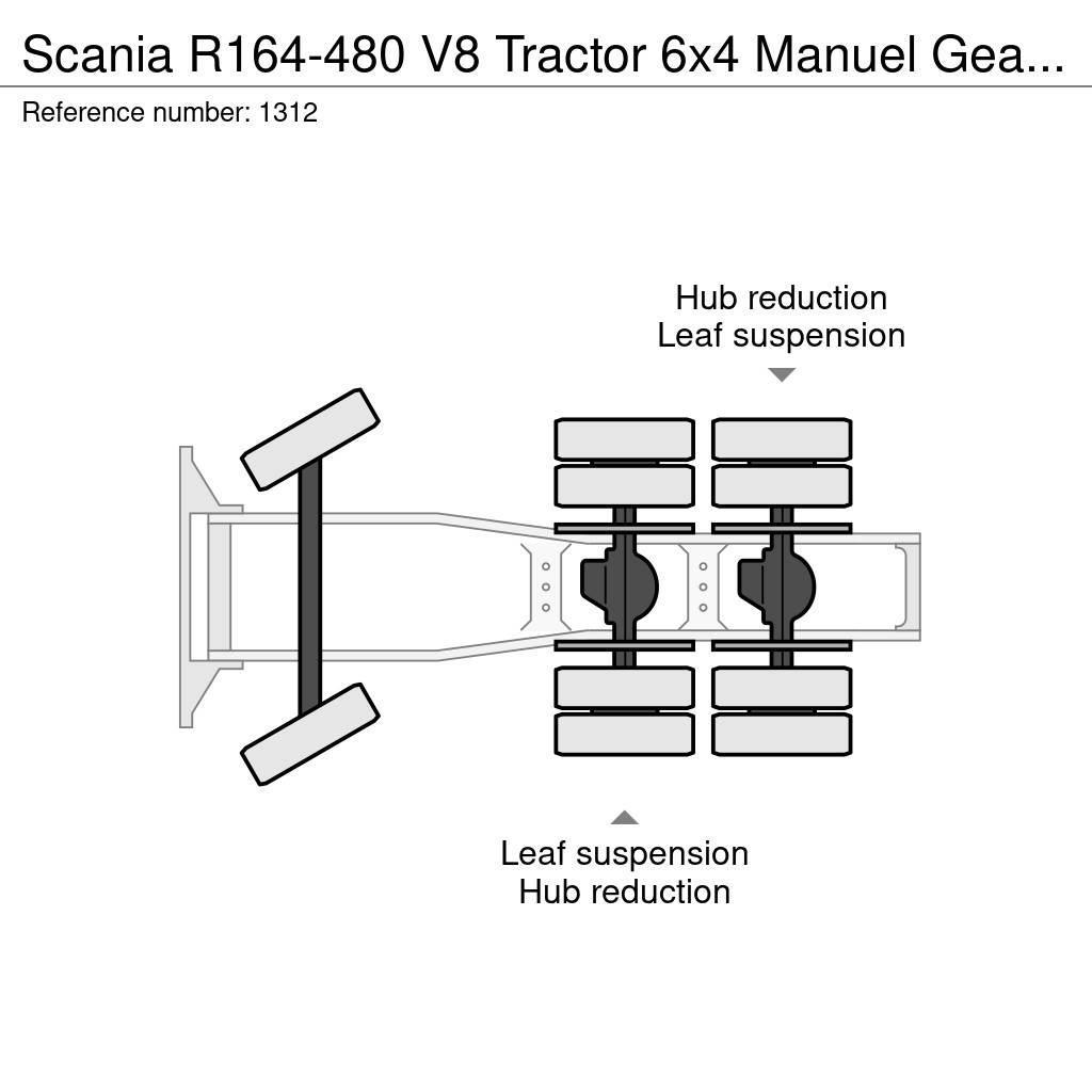 Scania R164-480 V8 Tractor 6x4 Manuel Gearbox Full Steel Dragbilar