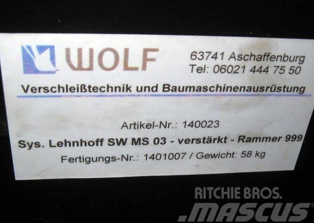 Wolf Schraubadapter MS03 zu Rammer 999 Redskapsfäste/ adaptrar
