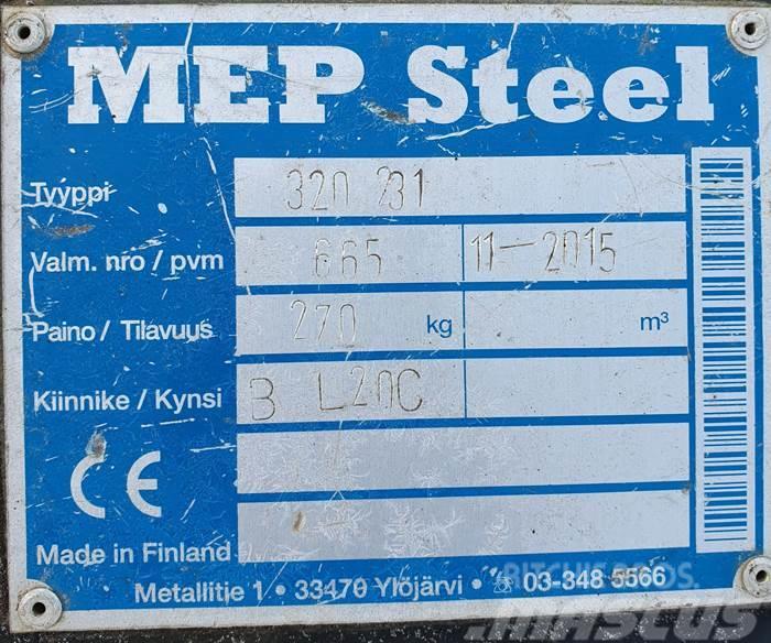  MEP Steel BRETEC L20C ISKUVASARAN KIINNIKELEVY NTP Redskapsfäste/ adaptrar