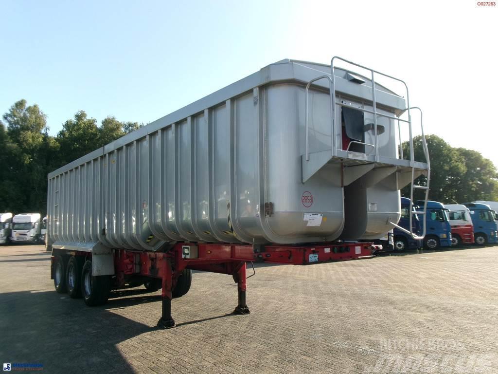 Montracon Tipper trailer alu 50.5 m3 + tarpaulin Tipptrailer