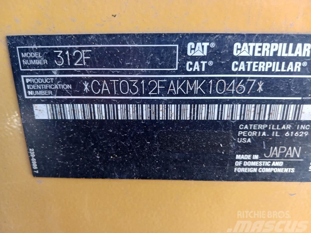 CAT 312 F Bandgrävare