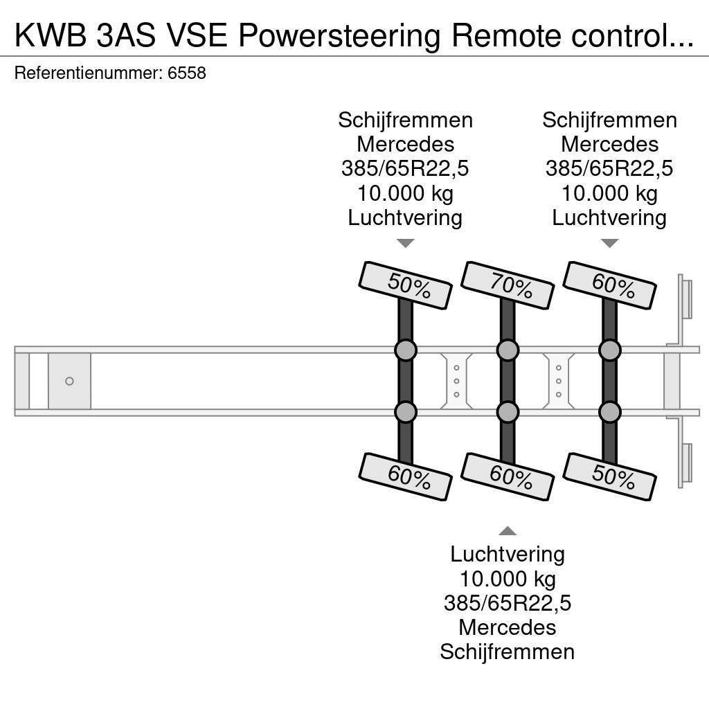  Kwb 3AS VSE Powersteering Remote controlled telesk Flaktrailer