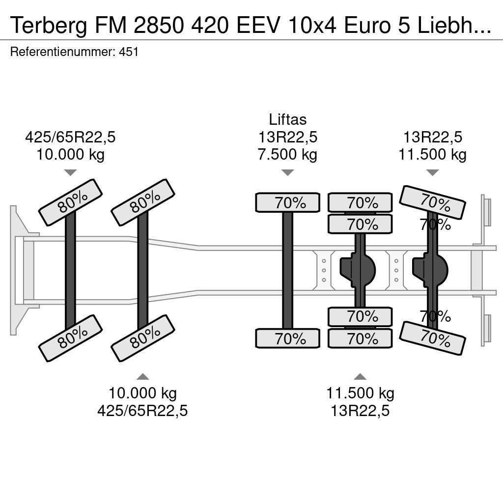 Terberg FM 2850 420 EEV 10x4 Euro 5 Liebherr 15 Kub Mixer Cementbil