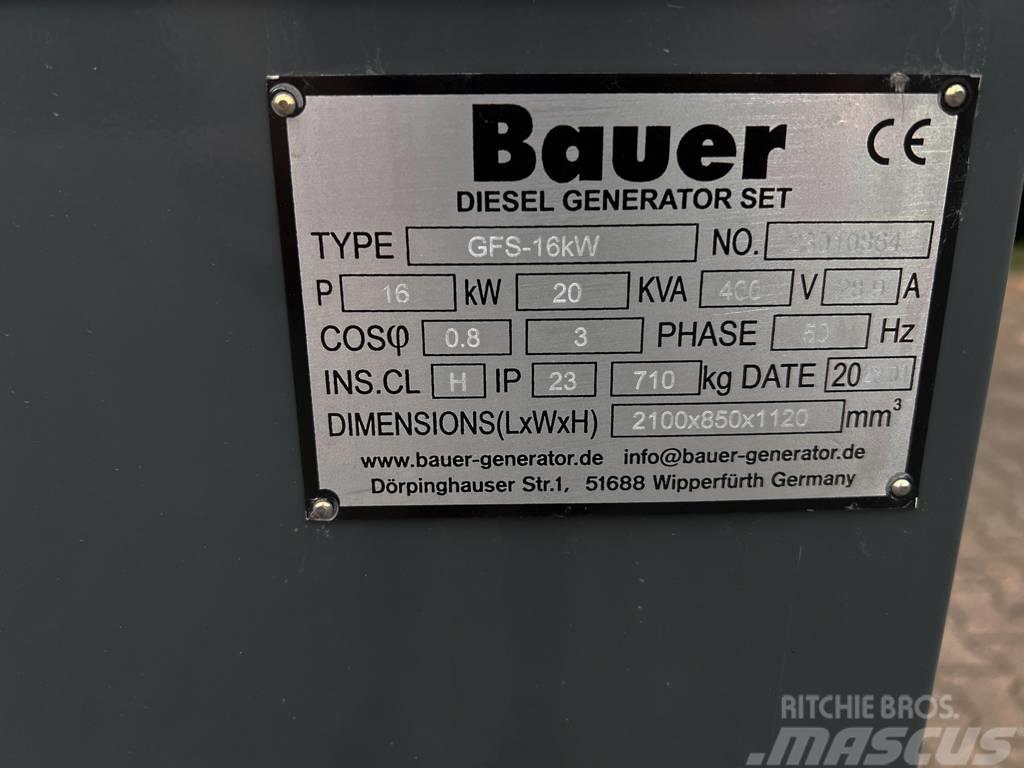 Bauer GFS 20 KVA Dieselgeneratorer