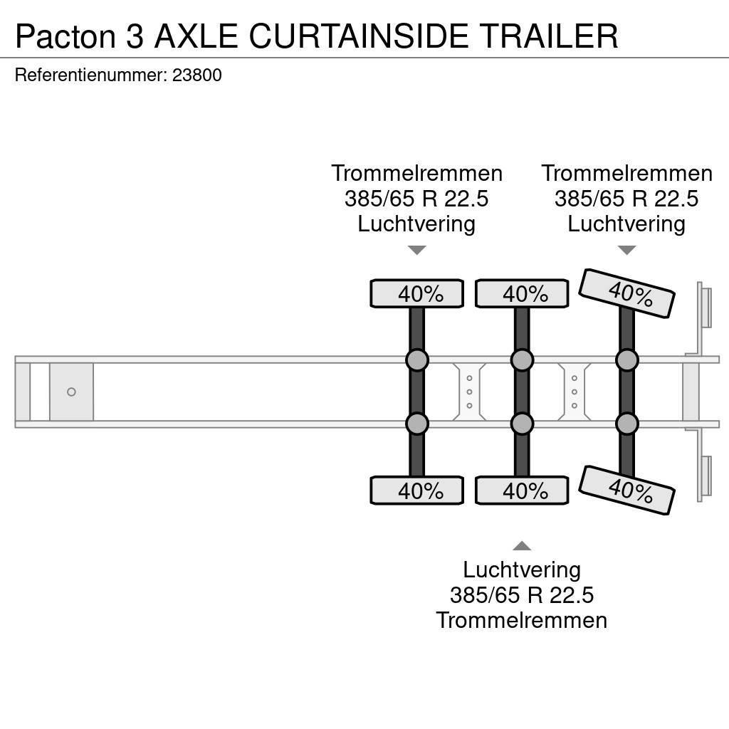 Pacton 3 AXLE CURTAINSIDE TRAILER Övriga Trailers