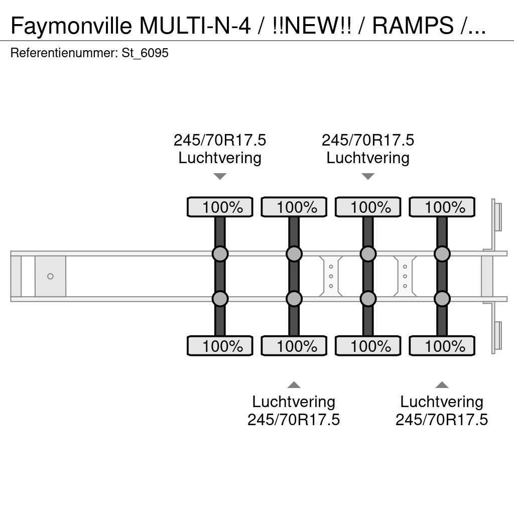 Faymonville MULTI-N-4 / !!NEW!! / RAMPS / WHEELWELLS/ EXTENDAB Låg lastande semi trailer