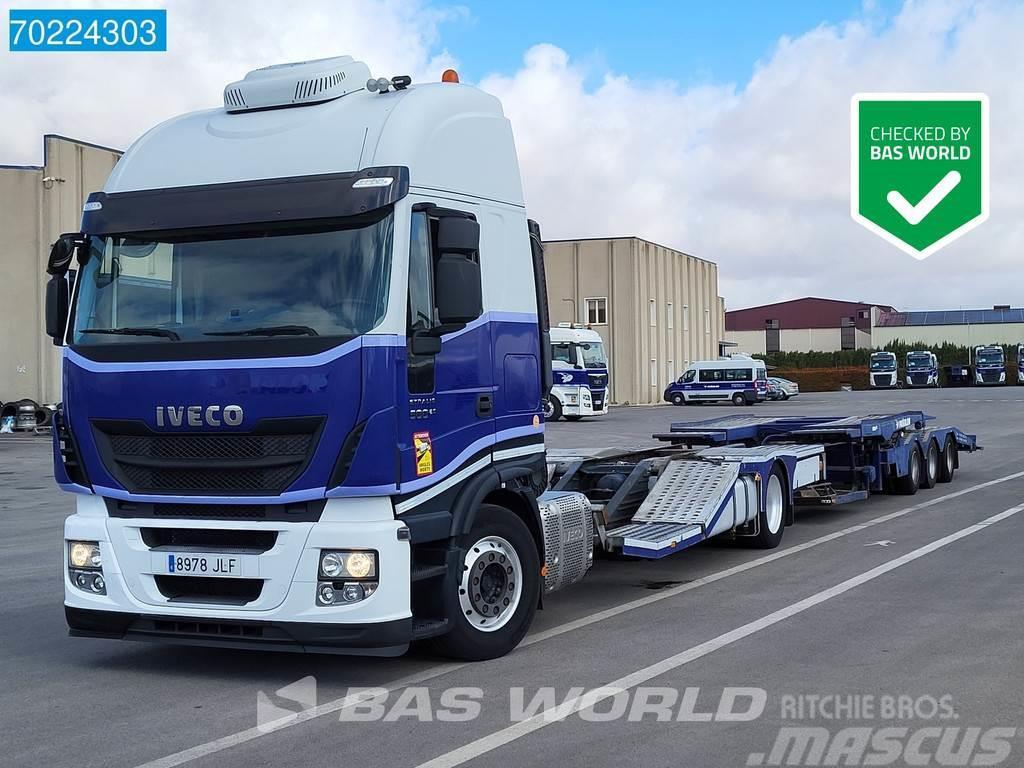 Iveco Stralis 500 4X2 ROLFO Truck transporter Standklima Biltransportbilar