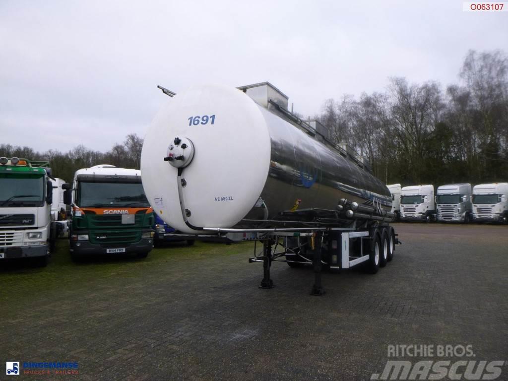 Maisonneuve Chemical tank inox L4BH 29.8 m3 /  1 comp Tanktrailer