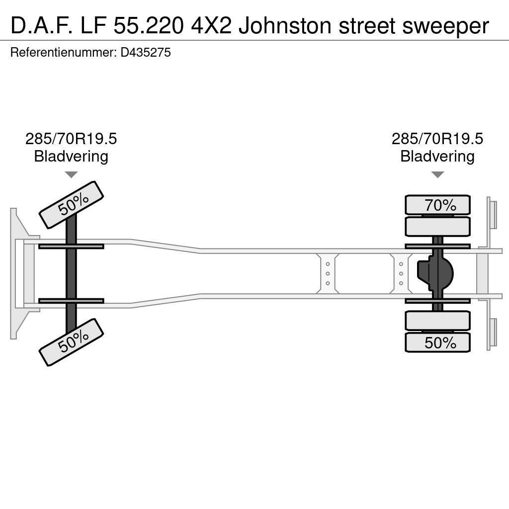 DAF LF 55.220 4X2 Johnston street sweeper Tippbilar