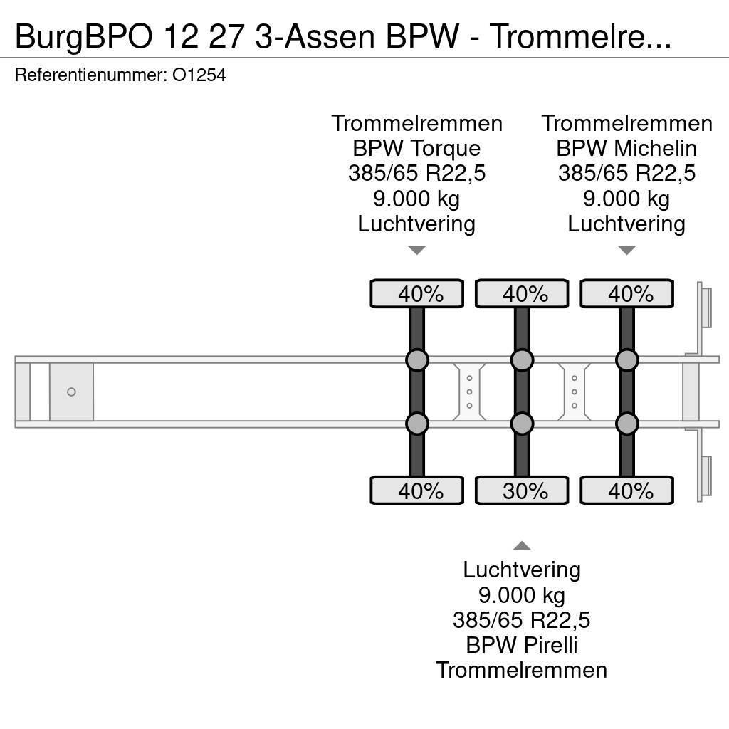 Burg BPO 12 27 3-Assen BPW - Trommelremmen - ADR 20-30F Containertrailer