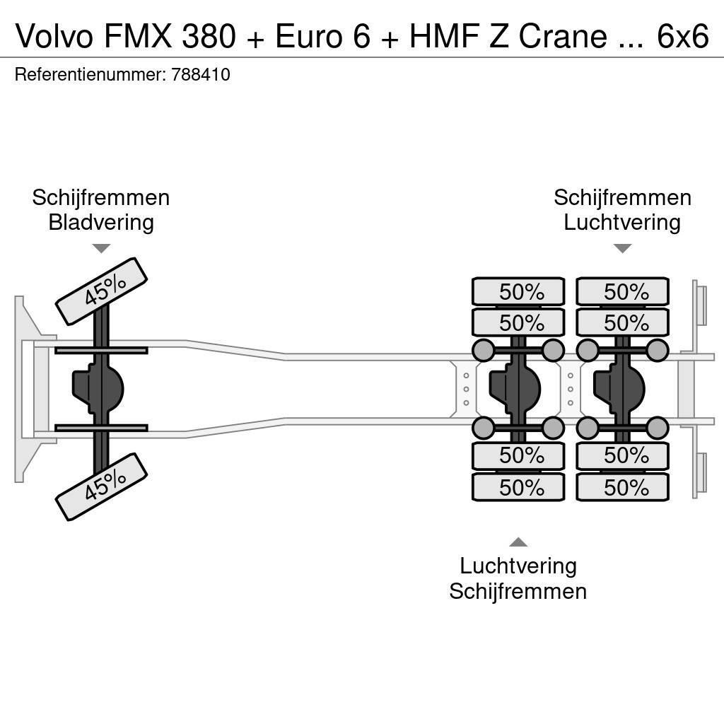 Volvo FMX 380 + Euro 6 + HMF Z Crane + 6x6 + Hardox KIPP Tippbilar