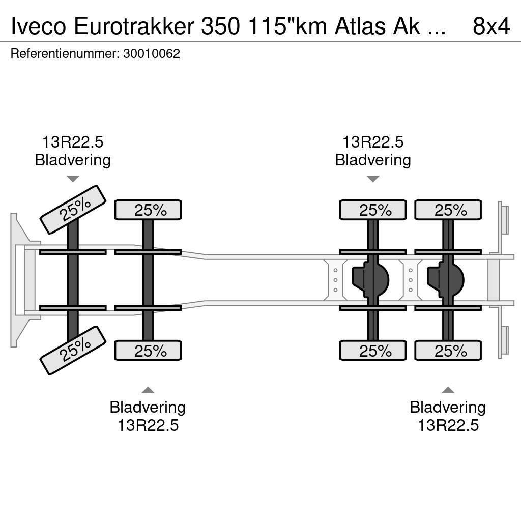 Iveco Eurotrakker 350 115"km Atlas Ak 2001v-A2 Kranbilar