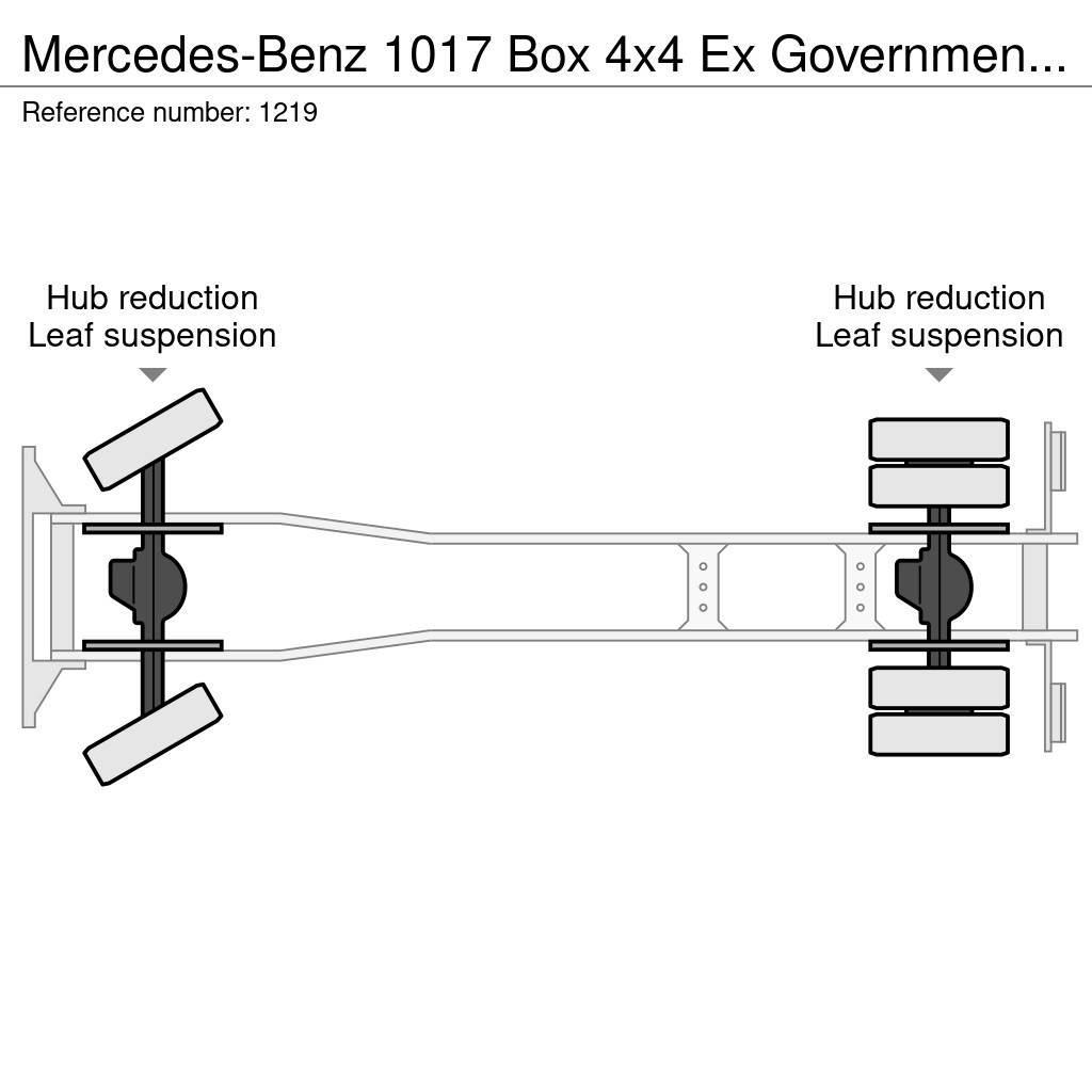 Mercedes-Benz 1017 Box 4x4 Ex Government only 40.000km Like New Flakbilar