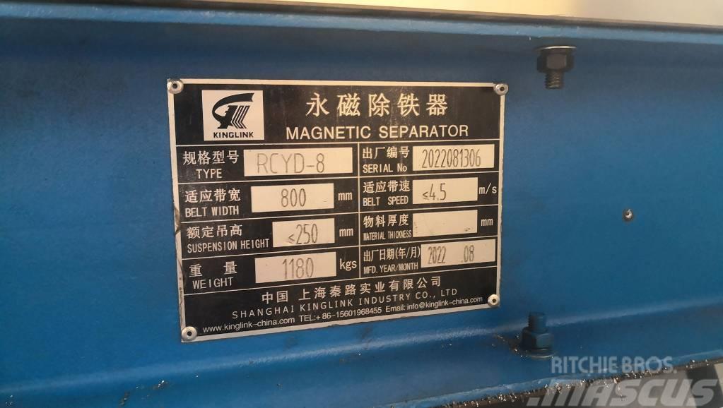 Kinglink RCYD-8 Permanent Magnetic Iron Separator Avfallscentral